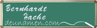 Bernhardt Hache Visitenkarte